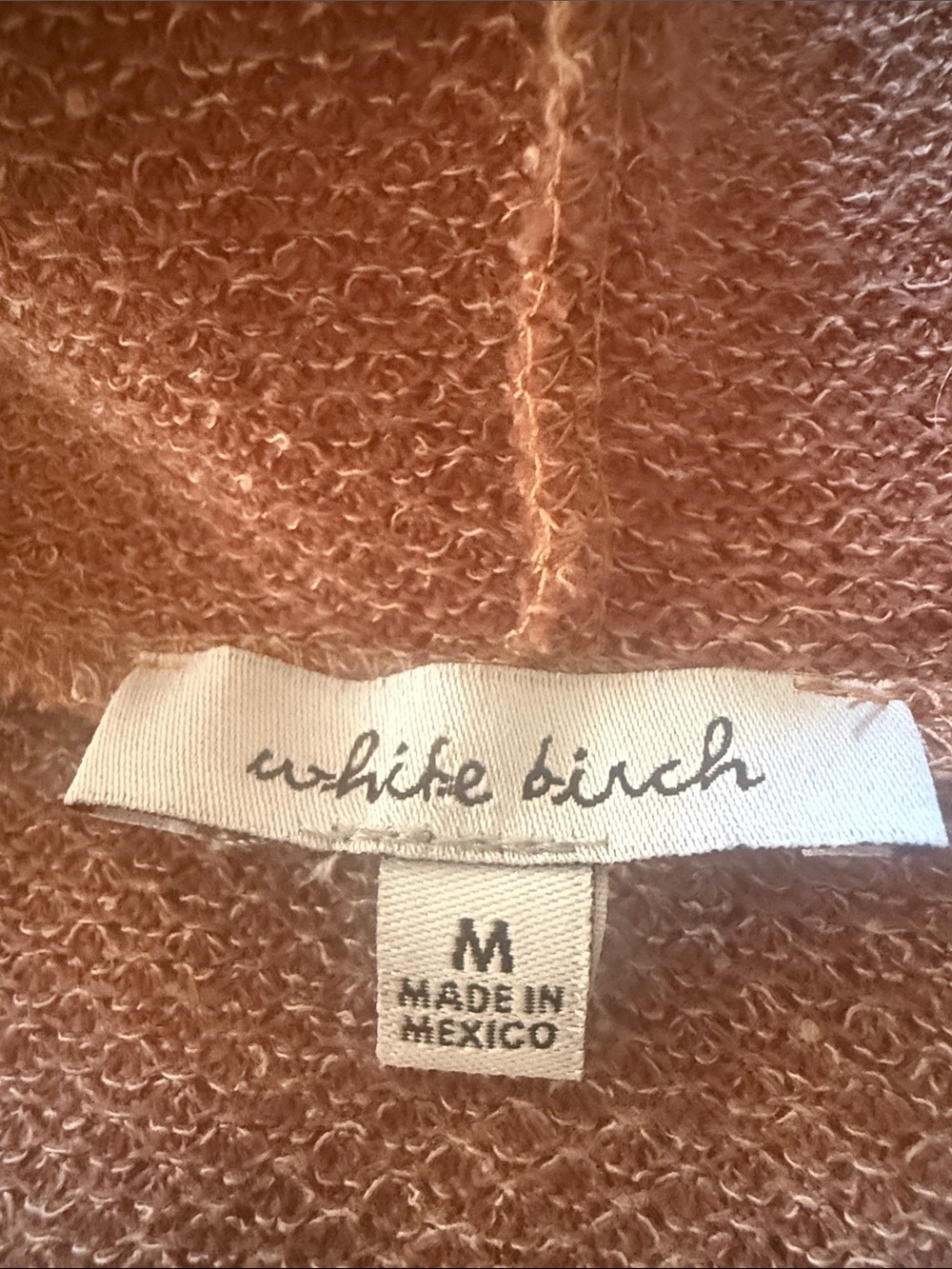 white birch Blush Pink Hooded Button-Front Cardigan - Picture 2 of 2